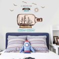 thumbnail image 2 of 60x90CM Romantic Style Current Bottles Pattern stickers Current Wall Tattoo Decal Self-adhesion Living Room Wall Stickers, 2 of 6