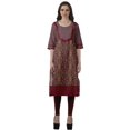 thumbnail image 2 of Moomaya Kurta Imprimée Prêt-à-Porter Femme Formelle et de Fête Kurti Ethnique en Coton Haut, 2 of 6