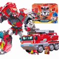 thumbnail image 1 of New Metal Cardbot Transforming Robot to Car Action Figures BLUE COP with Card Car Toys for Child Gift, 1 of 5