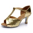 thumbnail image 3 of Chaussures Sandales de Danse pour Femmes Couleur Mode Rumba Valse Bal de Promo Danse de Salon Latin Salsa, 3 of 9