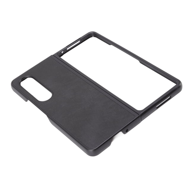 Folding Screen Phone Leather Case, Comfortable Dustproof Folding Screen Cell Phone Cover PU Leather For Gift Giving Black