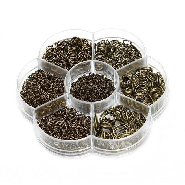 1450 Pieces/Set Open Jump Rings Bangle 3-10mm Connectors Jewellery Findings DIY Crafting Handicraft Accessories Silver