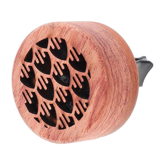 Miangastore Parfum de Voiture Diffuseur de Parfum en Bois pour Voiture Brun Matériau Synthétique Accessoire d'Arôme 1 Pce
