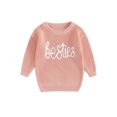 thumbnail image 1 of Faithtur Chandail d'Automne pour Bébé, Motif Lettre Jacquard Manches Longues Col Rond Chandail d'Hiver, 1 of 9