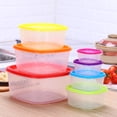 thumbnail image 5 of Multicolor Set 7per Set Recyclable Food Storage Container Set Food Storage Container Set Leakproof Airtight Lids For Meal Prep And Freshness Kitchen Organization&Leftovers Glass Containers with Lids, 5 of 5