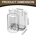 thumbnail image 3 of Oleegame 1PC Spoon And Lid Rest Toothbrushes Tooth Cups Shelves Shelves Non Perforated Bathroom Mouthwash Cups Wall Mounted Toothpaste Cup Storage Racks Transparent White Clear, 3 of 9