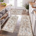 thumbnail image 1 of Farmhouse Kitchen Rugs Sets of Kitchen Runner Rugs Non Slip Washable Boho Kitchen Mats for Floor Indoor Door Mat Entrance Laundry Room Rug Vintage Kitchen Floor Mat Carpet Runner, 1 of 7
