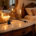 thumbnail image 4 of Stainless Steel Candle Snuffer with Long Handle for Jar Candles and Pillars – 9 Inch Candle Extinguisher Accessory for Safely Putting Out Wick Flame and Home Decor, 4 of 9