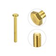 thumbnail image 4 of Unique Bargains Brass Hex Bolts, 1/4-20x2-1/4' 2 Pack Fully Thread Grade 4.8 Machine Screws, 4 of 4