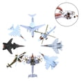 thumbnail image 4 of Esquirla 8-piece Plastic Airplane Model Assembly Static Airforce Fighter Jets Planes Aicraft Toy, 4 of 8