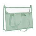 thumbnail image 1 of Green Clear Tote Bag Pvc Thickened Double Layer Waterproof Book Bag For Students School Exam, 1 of 7