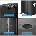 thumbnail image 3 of Collapsible Rain Barrel 53 Gallon Rainwater Collection Storage Tank with Garden Hose, Black, 3 of 11
