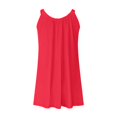 thumbnail image 3 of Robe Courte d'Été pour Femme de Plage - par-Dessus de Bikini, Sans Manches Évasée, Robe T-Shirt Décontractée Mini, Polyester, Tailles P - TTG, 3 of 4