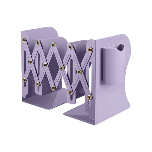 Qocolhg Deals of The Day! Retractable Book Stand With Brush Pot Bookshelf Integrated Desktop Storage Rack Student Baffle Book Clip Folding Fixed, Christmas Birthday Gifts, Home Essentials!