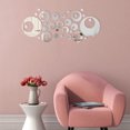 thumbnail image 4 of Zootealy 32PCS/Set 3D Round Mirror Sticker Acrylic Mirror Wall Stickers Home Decor Mirror Art Stickers Geometric Circle Mirror Home Background Decoration, 4 of 8