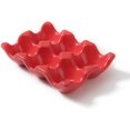 thumbnail image 1 of 6 Cups Egg Tray Serveware, Eggs Dispenser, Egg Holder Set Kitchen Restaurant Fridge Storage Decorative Accessory - Red, 1 of 9