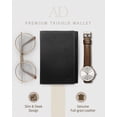thumbnail image 2 of Trifold Wallets For Men RFID - Leather Slim Mens Wallet With ID Window Front Pocket Wallet Gifts For Men, 2 of 6