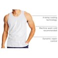 thumbnail image 4 of Hanes Débardeur de Performance X-Temp pour Hommes, Lot de 2, TG, Blanc, 4 of 4