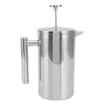 thumbnail image 3 of Cafetière à Pression Française pour Café et Thé, Cafetière à Pression Française en Acier Inoxydable, Cafetière à Double Paroi, Pot à Pression pour Café, Intégration Sans Joint, 3 of 12