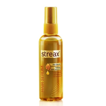 Streax Hair Serum 125ml, Vitalized with Walnut Oil, For Hair Smoothening Shine, For Dry Frizzy Hair