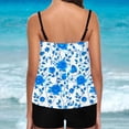 thumbnail image 2 of UPPADA Two Piece Tankini Swimsuits for Women High Waisted 2 Piece Bathing Suits Floral Print Tankini Set Tummy Control Modest Swimwear for Holiday Womens Plus Size Tankini Multicolor,Xl, 2 of 3