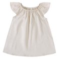 thumbnail image 4 of NJDVHB Robes d'Hiver pour Tout-Petits, Robe de Princesse pour Fillette, Robe de Fête pour Filles, Robe Décontractée Ample à Manches Volantées Unie pour Enfants, Col Rond, Manches Courtes, Beige, 100, 4 of 5