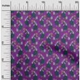 thumbnail image 1 of oneOone Viscose Chiffon Fabric Leaves & Floral Block Decor Fabric Printed BTY 42 Inch Wide, 1 of 4