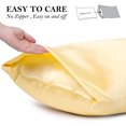 thumbnail image 4 of PiccoCasa Set of 2 King Satin Pillowcase Durable&Soft Enveloped Gold, 4 of 7
