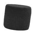 thumbnail image 4 of Round Ottoman Foot Rest Stool Footstool Bench for Living Room Sturdy Bedside black, 4 of 8