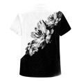thumbnail image 5 of Cameland T-Shirt à Manches Courtes Décontracté d'Été pour Femmes, à Boutons, Col Rond, Chandail Blouse Hauts, 5 of 5