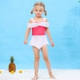 thumbnail image 4 of Maillot de Bain Deux Pièces d'Été Aurora pour Petite Fille, Bikini de Jeu de Rôle, Tankini pour Tout-Petit, Rouge, 3 à 10 Ans, 4 of 6