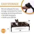 thumbnail image 4 of K&H Original Bloster Elevated Cot For Dogs Brown Medium, 4 of 7
