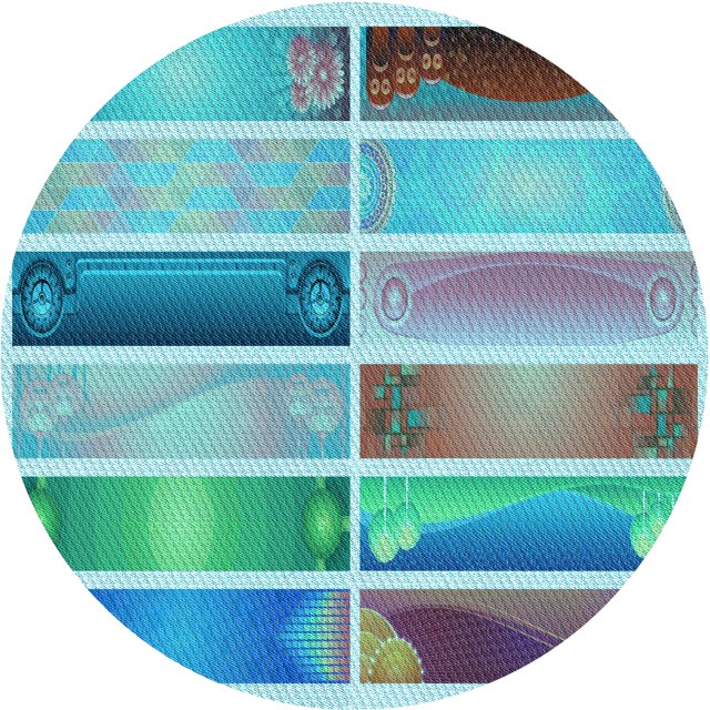 Ahgly Company Tapis d'Intérieur Ronds Transitionnels Lavables à la Machine, Bleu Acier, 4 Pieds Rond
