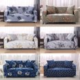 thumbnail image 2 of 2024 2 Seaters Printed Loveseat Sofa Covers Stretch Elastic Couch Slipcover Protector Removable Washable for Dining Room， Feathers, 2 of 4