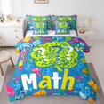 thumbnail image 1 of YST Kids Math Equation Comforter Set King Mathematics Formula Biology Bedding Set With Sheets For Boys Girls Math Geometry Science Bed In A Bag 7 Piece Educational Reversible Bed Set, 1 of 5