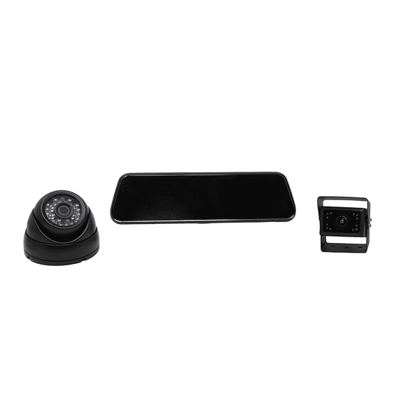 Motion Backup Camera FVMR-1160 FullVUE; CMOS Camera; 9.66 Inch Switchable Mirror View; 1920 x 1080 Resolution 1080p; With Night Vision; IP68 Waterproof; Black Housing
