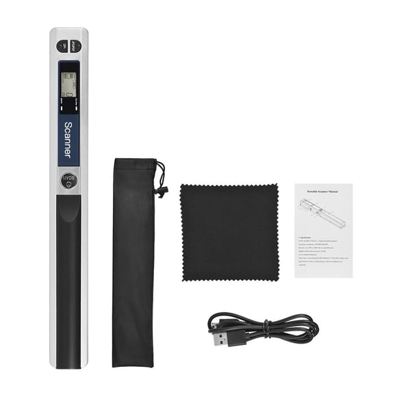Balayeuse Sans Fil Portative à Main, Format A4 900 Dpi, Écran LCD JPG/PDF, Interface Type‐C avec Sac de Protection, Installation Sans Fil Facile