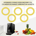 thumbnail image 3 of CO2 Cylinder Seals Sodastreams DUO Terra ART Soda Machine Seals Replacement Gaskets 5 Pcs, 3 of 5