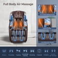 thumbnail image 3 of COSTWAY Therapy08 Massage Chair, Full Body Zero Gravity Shiatsu Massage Recliner with Remote, 34 Airbags, Foot Roller, Wireless Speaker, Waist Heat, 53-Inch SL Track Massage Chair, 3 of 10