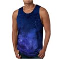 thumbnail image 1 of LSLJS Débardeurs à Imprimé 3D Ciel Étoilé pour Hommes T-Shirts Sans Manches à Col Rond Décontractés pour le Gym Entraînement Débardeurs, 1 of 4