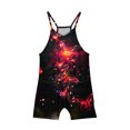 thumbnail image 4 of LSLJS Girls Summer Sleeveless Casual Romper Spaghetti Strap Shorts Jumpsuit With Pockets, Girls' Jumpsuits & Rompers Summer Clothes, 4 of 5