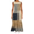thumbnail image 4 of Robes Soleil pour Femmes 2023 Décontractées Mode Femme Col en V Sans Manches Été Soirée Fête Imprimé Dames Poche Gilet Longue Robe Robes de Soirée pour Femmes Élégantes Chic en Liquidation, 4 of 6