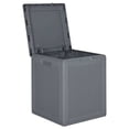 thumbnail image 2 of vidaXL Coffre de Rangement de Jardin Gris en Rotin PP 90 L, 2 of 5