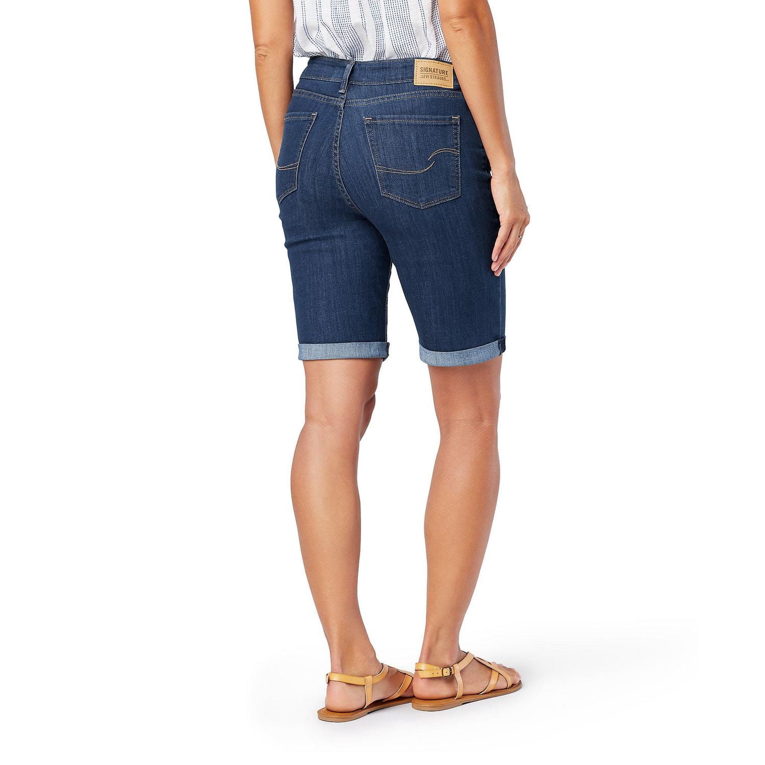 Levi Strauss Signature.MD Bermuda mi-taille pour femme