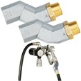 thumbnail image 1 of Tuyau de Transfert de Carburant 3/4 Pouces Pivotant, 2 Pcs Connecteur de Tuyau de Carburant à Rotation 360 Degrés avec Filetage Mâle et Femelle 3/4 Pieds', Buse de Carburant Multi-Plan pour Système de Pompe de Tuyau de Transfert de Carburant, Alliage de Zinc, 1 of 6