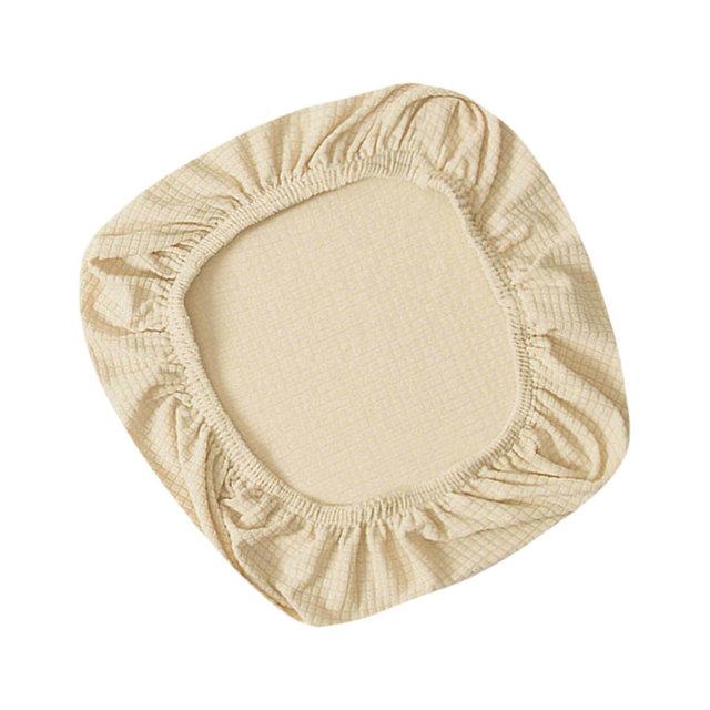 Elastic Office Chair Seat Covers Stretchable Chair Slipcover Beige