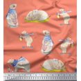 thumbnail image 1 of Soimoi Tissu en Rayonne Cycle,Rabbit & Bear Tissu Imprimé pour Enfants au Mètre 42 Pouces de Large, 1 of 2