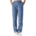 thumbnail image 1 of Besolor Pantalon Cargo Extensible Taille Haute Femme Ample Multiples Poches Jambe Droite Grand Pantalon Pantalon Mode Mode Urbaine, 1 of 6