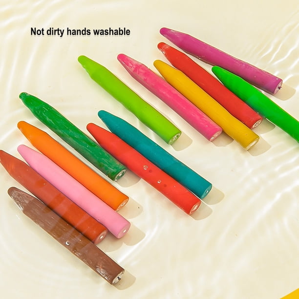Rocket-Shaped Non-Toxic Crayons, Vibrant Colors Durable Crayons