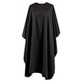 thumbnail image 1 of Black Cloth Hair Salon Nylon Shawl with Snap Closure, 1 of 9